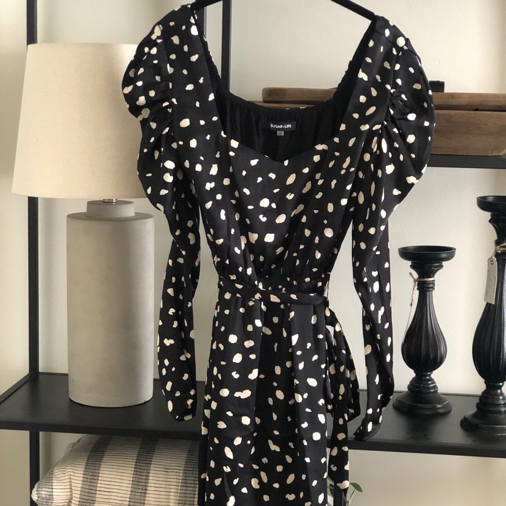 Sugar Lips Puff Shoulder Dress